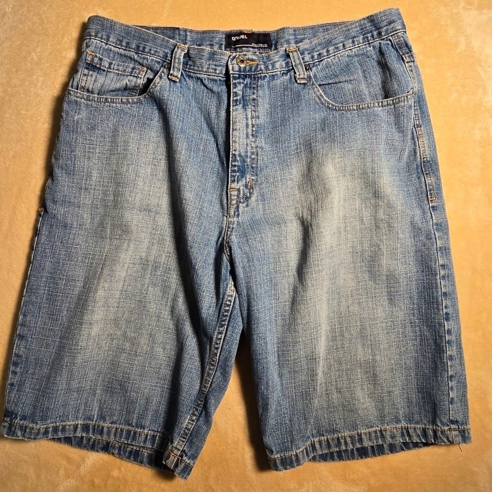 vintage type Jeans Shorts‎  Mens 38 Denim Medium Wash Cotton Relaxed faded 862